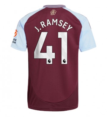 Aston Villa Jacob Ramsey #41 Hjemmebanetrøje 2024-25 Kort ærmer